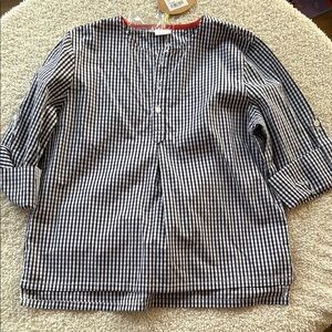 Egg collective Black and White Gingham Blouse